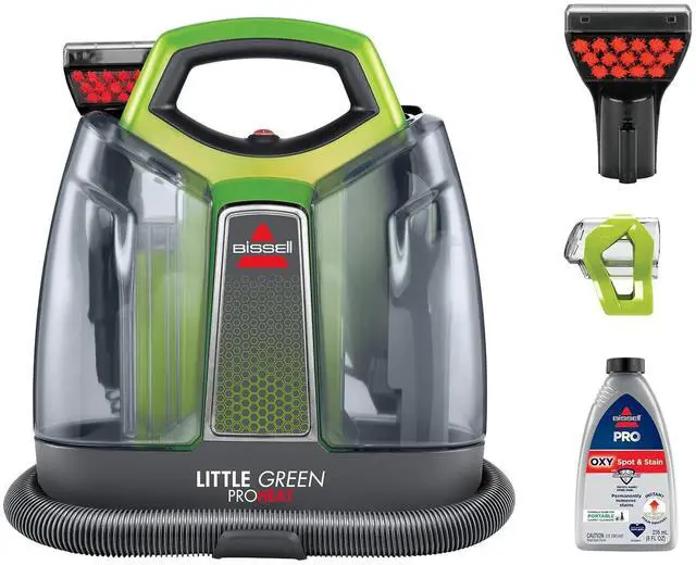 Main image of BISSELL Little Green Proheat Portable Deep Cleaner/Spot Cleaner and Car/Auto Detailer with self-Cleaning HydroRinse Tool for Carpet and Upholstery, 2513E