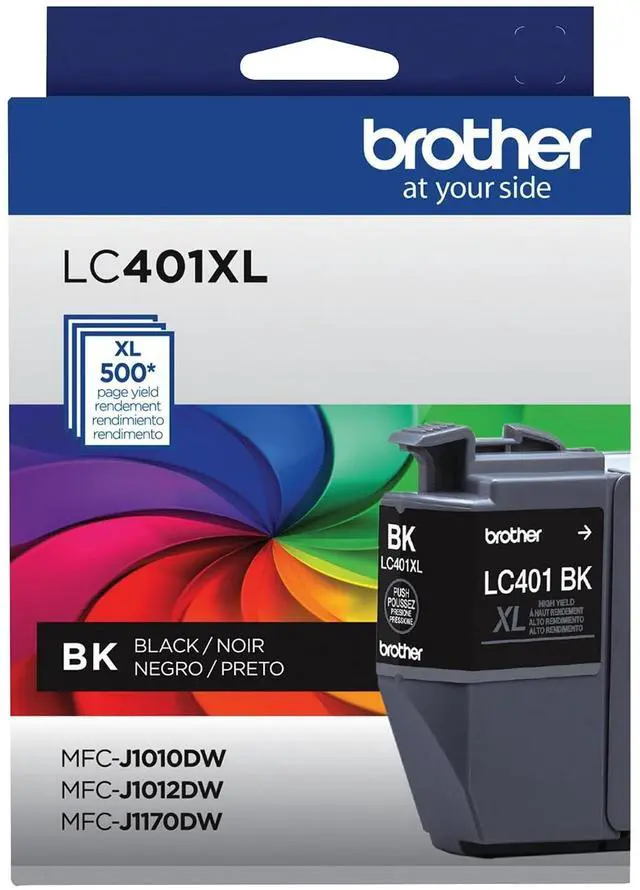 Main image of Brother Genuine LC401XLBK High Yield Black Ink Cartridge