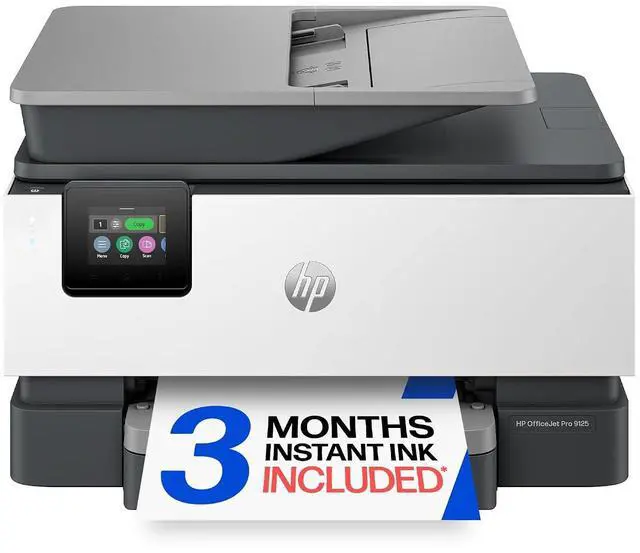 Main image of HP OfficeJet Pro 9125 Wireless All-in-One Color Inkjet Printer, Print, Scan, Copy, Fax, ADF, Duplex Print/scan, Best-for-Office, 3 Month Trial of Instant Ink Included, AI-Capable (C2VZ0A)