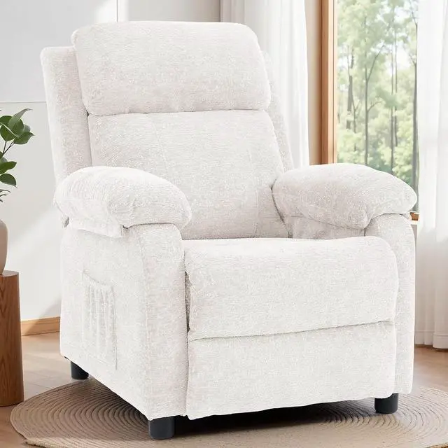 Main image of Korser Recliner Chair, Living Room Chairs for Adults, Padded Deep Seat Reading Chair with Side Pockets, Small Recliners for Small Spaces, Lounge Chair for Living Room, Bedroom, and RV (Chenille)