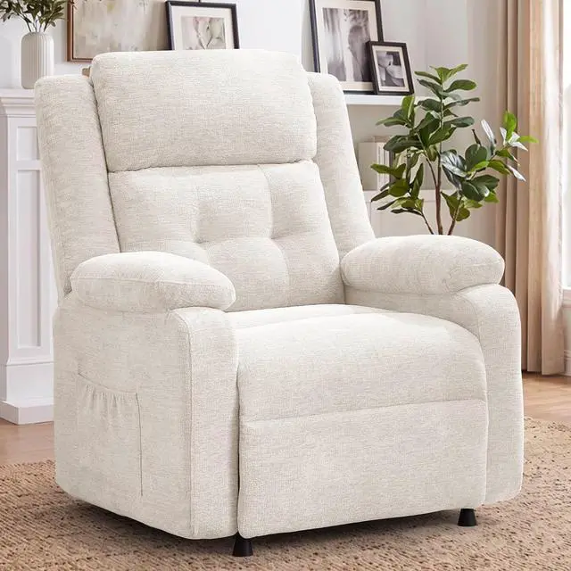 Main image of Korser Power Recliner Chair for Adults, Oversized Electric Recliner with Thickened Cushions, Reclining Chair for Bedroom, Living Room Chairs with Side Pockets, Chenille