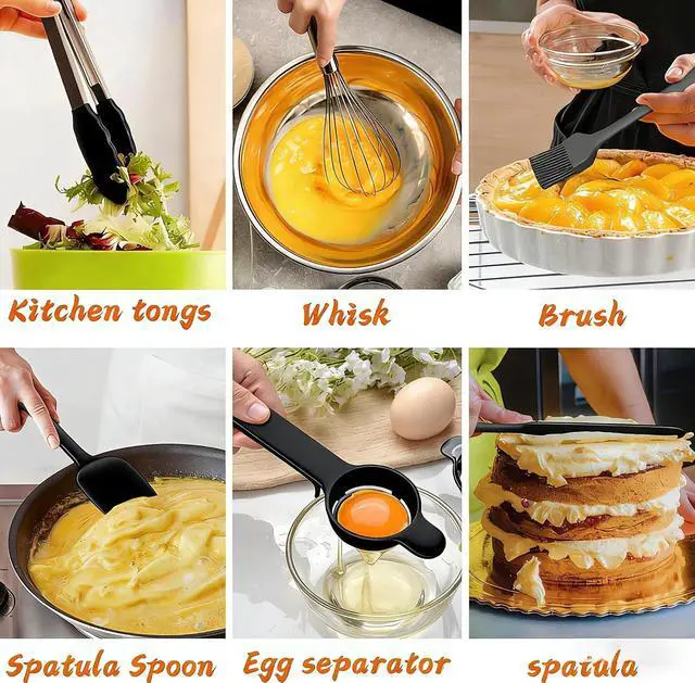 Alt view image 4 of 6 - Thickened Heavy-Duty 26pcs Stainless Steel Bowl, Mixing Bowl Set with Lid, Grater Attachment, Non-Slip Bottom and Kitchen Gadget Set, Sizes 7, 4, 2.5, 2.0, 1.5, 1QT, Ideal for Mixing and Serving