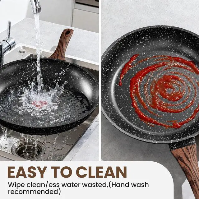 Alt view image 7 of 7 - Pots and Pans Set Non Stick, 31 Piece Kitchen Induction Cookware & Bakeware Set, Nonstick Kitchen Cooking Pans Set with Frying Pans Set Grill Pan Saucepan Baking Sheet & Utensils, PFOA Free