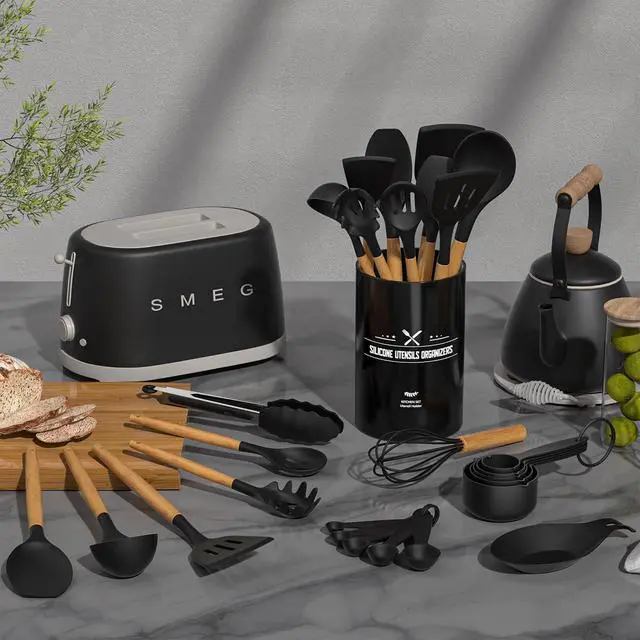 Alt view image 7 of 7 - Umite Chef 33Pcs Kitchen Cooking Utensils Set and 26pcs Mixing Bowls with Lids Set