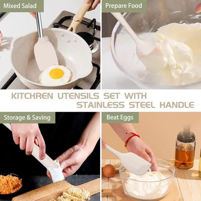 Alt view image 5 of 7 - Umite Chef Kitchen Cooking Utensil Set Mixing Bowls with Airtight Lids Set