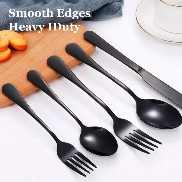 Alt view image 3 of 4 - Kitchen cutlery set, 30pcs cutlery set, including steak knife, spoon, fork and 6-piece knife set