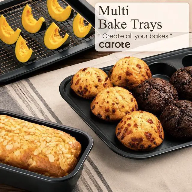 Alt view image 5 of 7 - CAROTE 31pcs Pots and Pans Set Non Stick, Cookware Set Detachable Handle | Baking Pans Set, Induction Compatible, Dishwasher & Oven Safe, Space Saving, Camping Cooking Set, Kitchen Set, Black