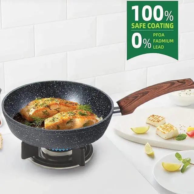 Alt view image 3 of 7 - Pots and Pans Set Non Stick 12 Pieces & 10 Pieces RV/Camping Cookware Sets