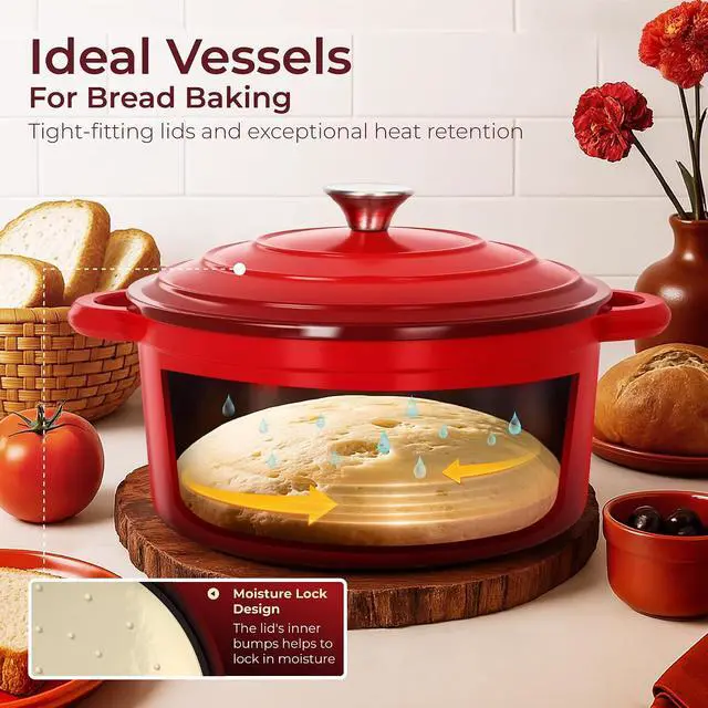 Alt view image 5 of 7 - Enamel Cast Iron Cookware Set 7 Pieces & 10 Pieces RV/Camping Cookware Sets