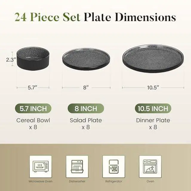 Alt view image 5 of 7 - Kitchen Academy 30Pcs Bakeware & Cookware Set + 24Pcs Stoneware Dinnerware Set for 8