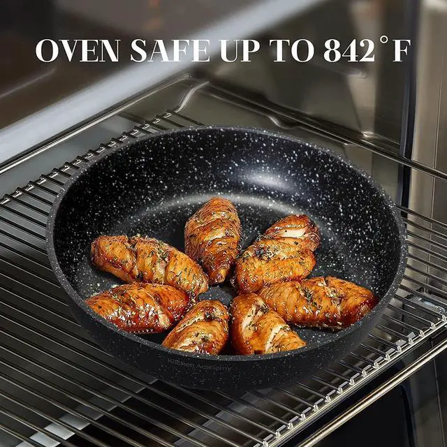 Alt view image 6 of 7 - Kitchen Academy 30Pcs Bakeware & Cookware Set + 10Pcs Rv Pots and Pans Set with Removable Handle Cookware Sets