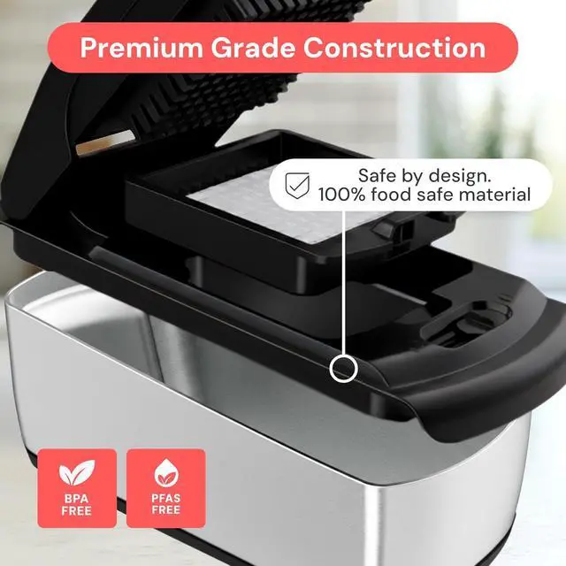 Alt view image 5 of 7 - Fullstar Pro Original Vegetable Chopper & Mandoline Slicer Kitchen Gadget | 14 in 1 Veggie Slicer, Onion & Fruit Cutter with Sharp Stainless Steel Blades & Container (Stainless Steel)
