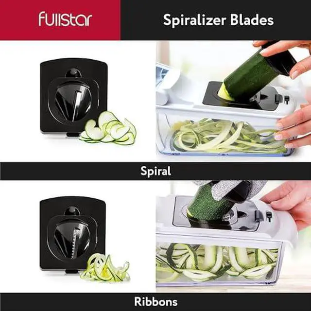 Alt view image 2 of 5 - fullstar Bundle: Chopper And 2 Piece Blade Replacement Set