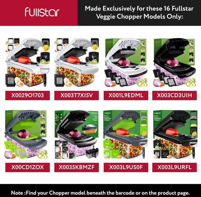 Alt view image 7 of 7 - fullstar Bundle: Chopper and 2pc Blade Replacement Set
