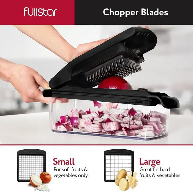 Alt view image 4 of 7 - fullstar Bundle: Chopper and 2pc Blade Replacement Set