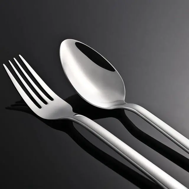 Alt view image 7 of 7 - KINGSTONE 30 Pieces Silverware Set, Flatware Cutlery Set for 6, 18/10 Stainless Steel Silverware Utensils Minimalist Design Dishwasher Safe