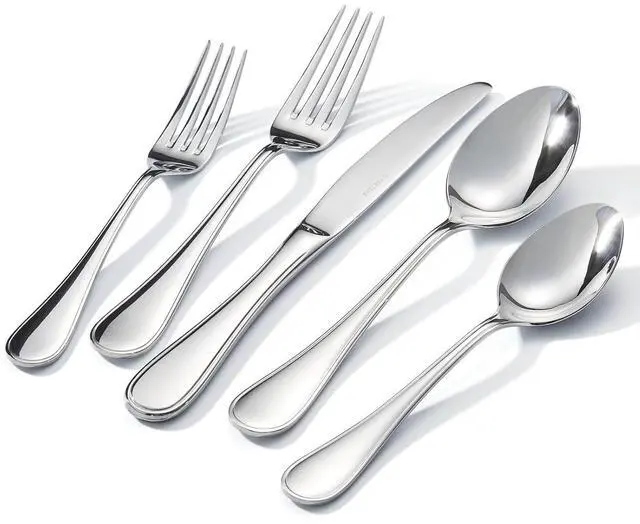 Main image of 18/10 Stainless Steel Silverware Set for 12, 60 Piece Teardrop Flatware Set | KINGSTONE Heavy Cutlery Set, Mirror Polished Knives Forks and Spoons Utensils, Dishwasher Safe for Home Kitchen Wedding