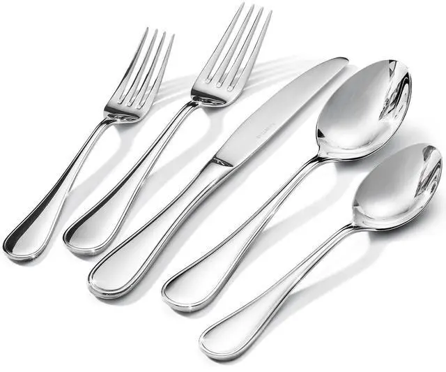 Main image of 18/10 Stainless Steel Silverware Set for 8, 40 Piece Teardrop Flatware Set | KINGSTONE Heavy Cutlery Set, Mirror Polished Knives Forks and Spoons Utensils, Dishwasher Safe for Home Kitchen Wedding