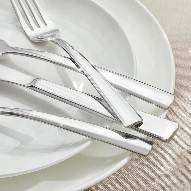 Alt view image 5 of 7 - Silverware Set for 8, 40 Piece Heavy Duty 18/10 Stainless Steel Flatware Set, Mirror Polished Cutlery Set with Knives Forks Spoons, Dishwasher Safe Eating Utensils for Home Kitchen Wedding