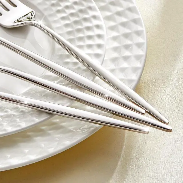 Alt view image 5 of 7 - KINGSTONE 24-Piece Dinner Forks Set 8.5", Food Grade 18/10 Stainless Steel | Forks Silverware, Metal Salad Fork for Home and Kitchen, Weddings, Party, Restaurant, Mirror Polished & Dishwasher Safe