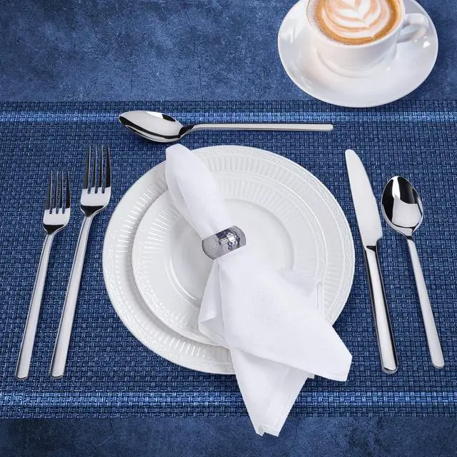 Alt view image 7 of 7 - KINGSTONE 24-Piece 8-Inch Dinner Forks, 18/10 Stainless Steel Table Forks | Silverware, Extra Replacement Forks, Mirror Polished Finish, Dishwasher Safe, for Home Kitchen, Restaurant & Hotel