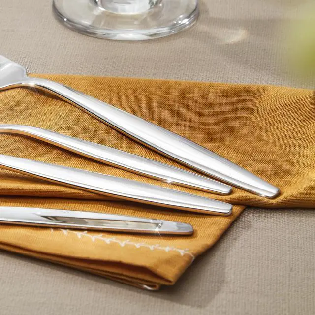 Alt view image 6 of 7 - KINGSTONE 18/10 Stainless Steel Silverware Set for 12,60 Piece Flatware Set | Heavy Duty Dining Utensils & Cutlery Set, Mirror Polished Finish, Dishwasher Safe for Home Kitchen, Wedding & Housewarming