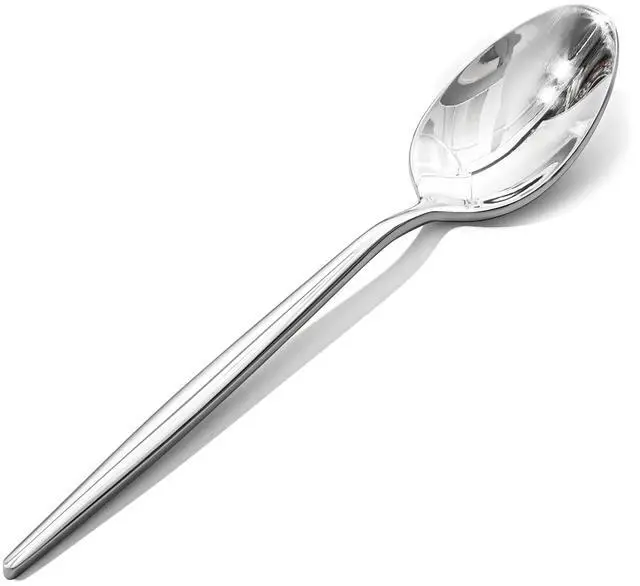 Main image of KINGSTONE 24-Piece Dinner Spoon Set, 8.2" Premium 18/10 Stainless Steel | Tablespoons Silverware, Food Grade Serving Spoons for Home and Kitchen, Restaurant Wedding, Mirror Finish & Dishwasher Safe