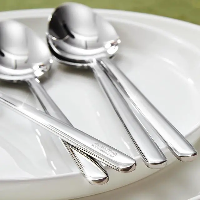 Alt view image 3 of 7 - 24-Piece Teaspoons Set, 6.9-Inch 18/10 Stainless Steel Small Dessert Spoons | Silverware, Mirror Finish, Dishwasher Safe, Ideal for Tea, Coffee, Dessert, Yogurt, Home Kitchen & Hotel Restaurant