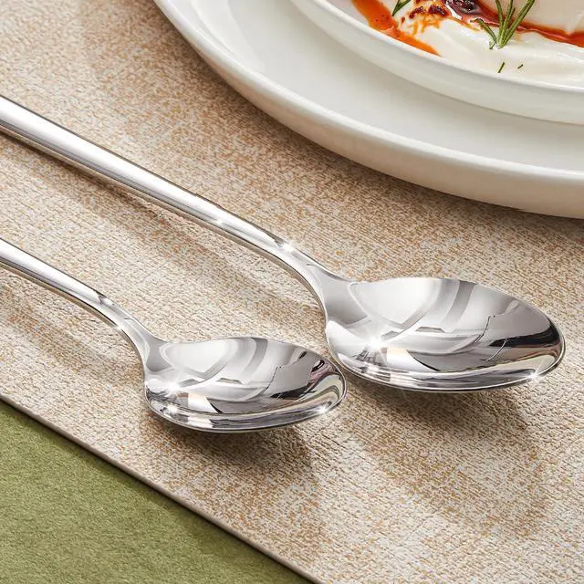 Alt view image 4 of 7 - 24-Piece Teaspoons Set, 6.9-Inch 18/10 Stainless Steel Small Dessert Spoons | Silverware, Mirror Finish, Dishwasher Safe, Ideal for Tea, Coffee, Dessert, Yogurt, Home Kitchen & Hotel Restaurant