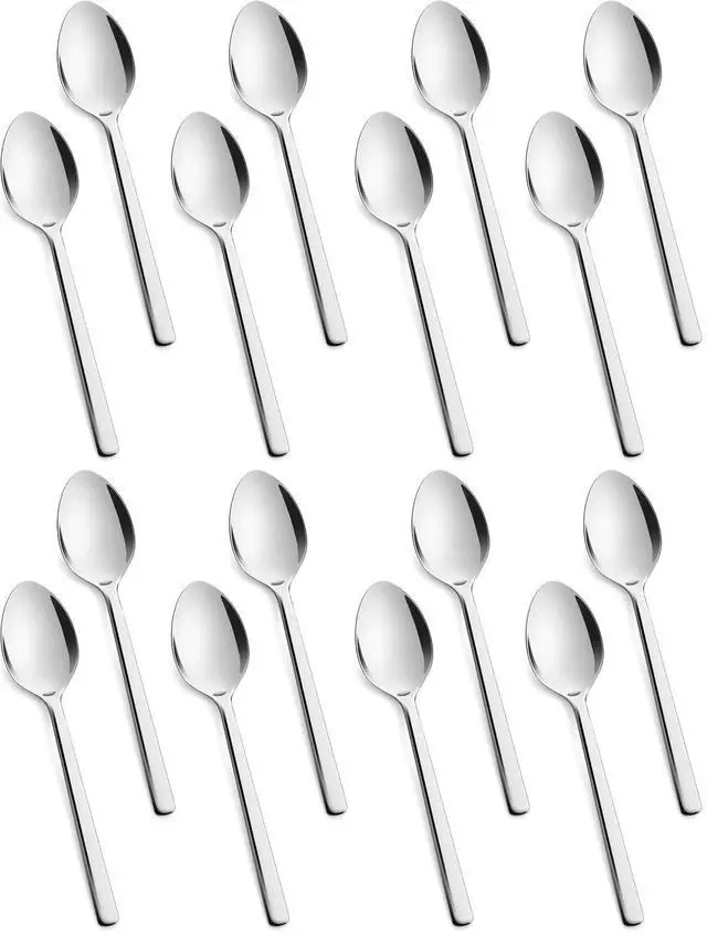 Main image of KINGSTONE Large Hostess Serving Utensils 4 Piece Set, 18/10 Stainless Steel Heavy Duty 9.84inch Spoons for Buffet, Wedding, Party, Catering, Dishwasher Safe (Pack of 4)