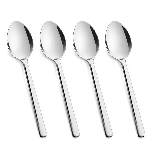 Alt view image 6 of 6 - KINGSTONE Large Hostess Serving Utensils 4 Piece Set, 18/10 Stainless Steel Heavy Duty 9.84inch Spoons for Buffet, Wedding, Party, Catering, Dishwasher Safe (Pack of 4)