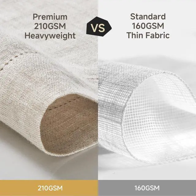 Alt view image 6 of 7 - KINGSTONE 100% Pure French Linen Table Runner 108 Inches Long, Natural Hemstitch Tablecloth with Mitered Corners, Crease-Free Scroll Packaging, 14x108 for Easter, Mother's Day, Farmhouse Decor