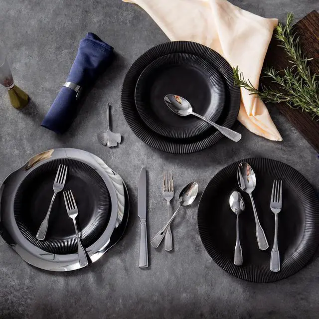 Alt view image 6 of 7 - KINGSTONE 30 Piece Silverware Set for 6, 18/10 Stainless Steel | 18/10 Stainless Steel, Mirror Polished, Dishwasher Safe, for Family Meals & Parties