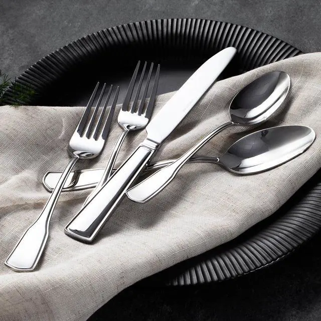 Alt view image 5 of 7 - KINGSTONE 30 Piece Silverware Set for 6, 18/10 Stainless Steel | 18/10 Stainless Steel, Mirror Polished, Dishwasher Safe, for Family Meals & Parties