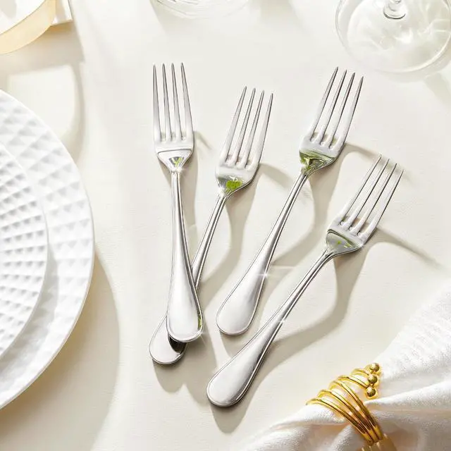 Alt view image 5 of 7 - Kingstone Salad Forks Set (7.11 inch16-Piece 18/10 Stainless Steel Small Dessert ForksMirror Polished and Dishwasher Safe for Home and Kitchen