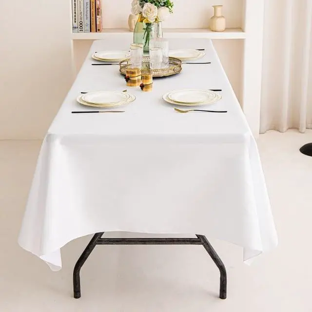 Main image of KINGSTONE Tablecloth 60 × 108 Inch, Table Cover for Dining Tables, Buffet Parties and Camping