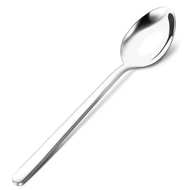 Alt view image 2 of 7 - KINGSTONE 12 PCS Stainless Steel Dinner Spoons & 8 PCS Stainless Steel Steak Knives