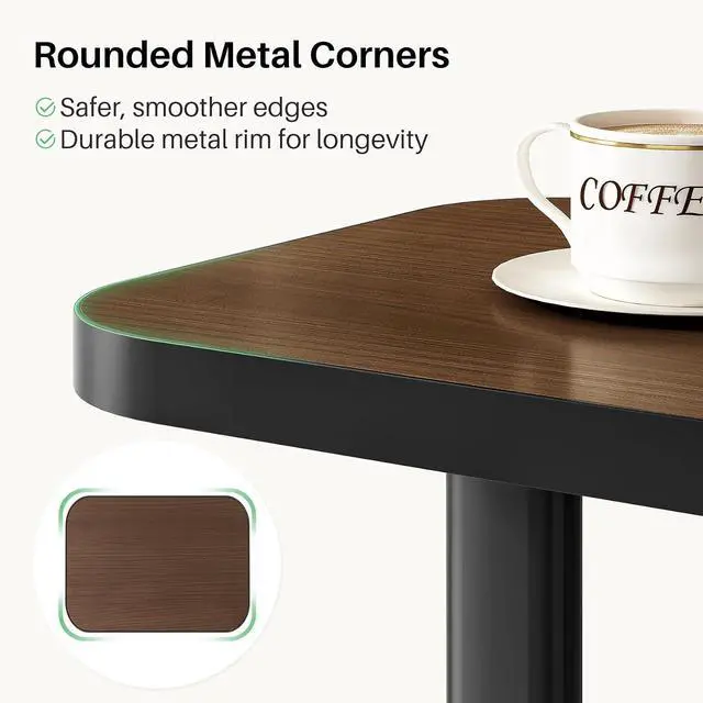 Alt view image 4 of 7 - Kitstorack Adjustable Height C-Shaped End Table, 9-Level Side Table with Thickened Metal Rounded Edge, Couch Table Slides Under Sofa or Bed, Eating, Working, TV Tray Table for Small Spaces, Espresso