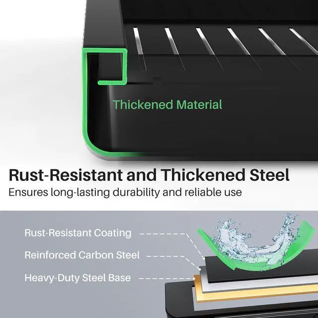Alt view image 7 of 7 - Kitstorack Pull out Cabinet Organizer, Expandable(12"-20") Heavy Duty Slide out Drawer Fixed with Adhesive Nano Film for Pots, Roll out Shelf Storage for Kitchen Base Organization(2-Pack)