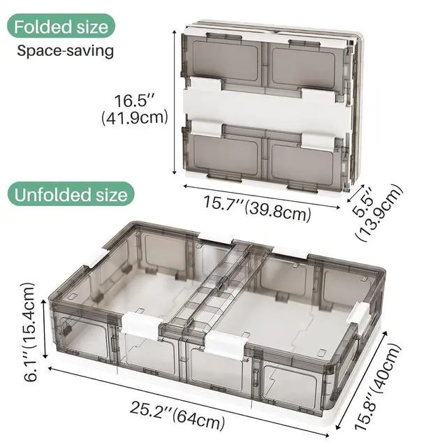 Alt view image 5 of 7 - Kitstorack 2 Pack Plastic Under Bed Storage Bins with Lids and 8 Pre-installed Wheels,Rolling Low Rrofile Under bed Containers Box for Clothes Shoes, 37.8 Qt, Long, Clear, Flat, Large