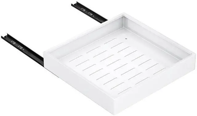 Main image of Pull out Cabinet Organizer,21"Deep, 20"Wide Heavy Duty Full-Extension Slide out Drawers Fixed with Nano Adhesive,Roll Out Shelves Sliding Cabinet for Kitchen,Bathroom,Pantry,under sink Storage(White)