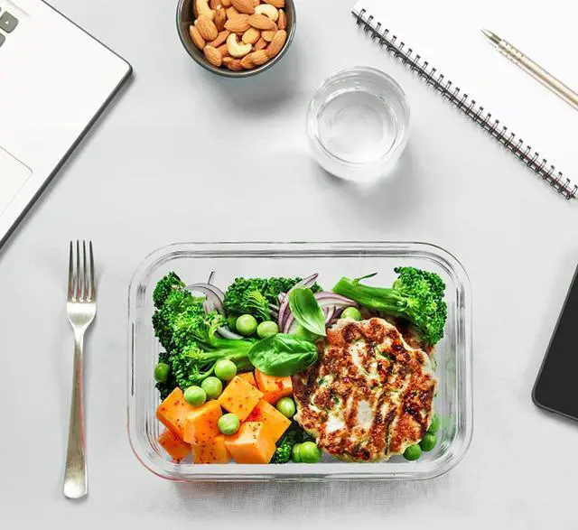 Alt view image 5 of 7 - M MCIRCO 30 Piece Extra Large Glass Food Storage Containers with Lids,Green | Glass Meal Prep Containers,Airtight Lunch Containers with Lids, Microwave, Oven, Freezer and Dishwasher Friendly, BPA Free
