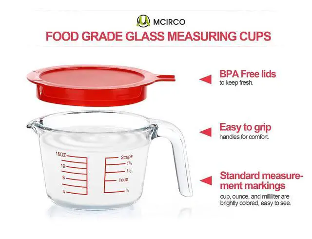 Alt view image 7 of 7 - 8-Piece Deep Glass Baking Dish Set with Lids and 6 Pcs Glass Measuring Cups with Lids Set, for Cooking, Kitchen