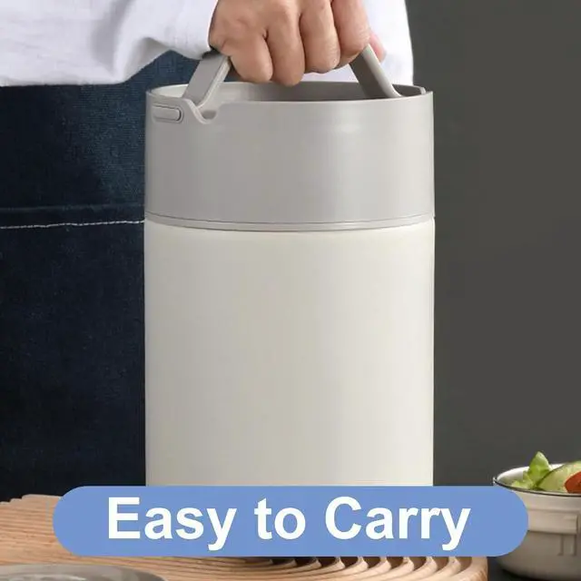 Alt view image 3 of 6 - MCIRCO Stainless Steel Vacuum Insulated Food Storage Container