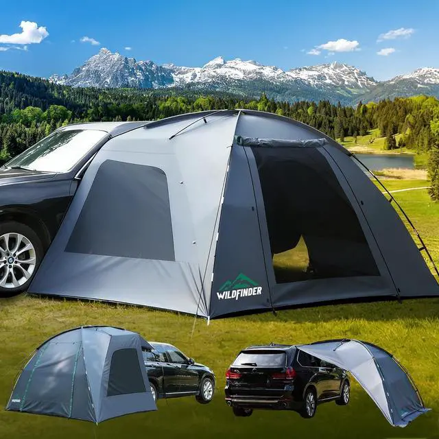 Main image of WildFinder SUV Tent, Car Tents for Camping, SUV Tailgate Tent for Family | SUV Tent for Camping, Car Awning & Tailgate Tent for Van Jeep, Family Vehicle Shelter, Waterproof Wind Resistant Outdoor Gear