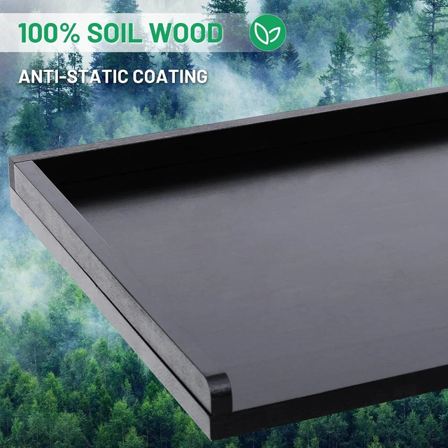Alt view image 4 of 7 - Murago Washer Dryer Countertop, Countertop Over Washer and Dryer, Black | 100% Natural Wood, Laundry Machine Topper for Front Loaders, Fits All Major Brands, Anti Vibration Pads, 54 x 27.5"