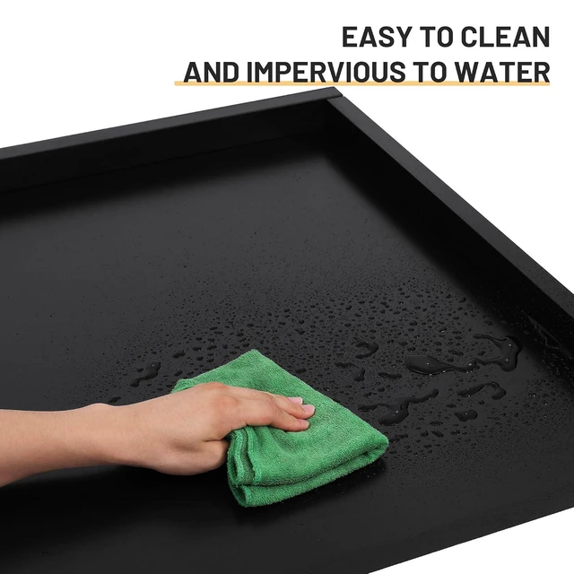 Alt view image 6 of 7 - Murago Washer Dryer Countertop, Countertop Over Washer and Dryer, Black | 100% Natural Wood, Laundry Machine Topper for Front Loaders, Fits All Major Brands, Anti Vibration Pads, 54 x 27.5"