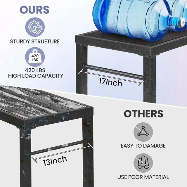 Alt view image 4 of 7 - Murago Outdoor Bar Table, Bar Height Outdoor Pub Table, 39 inch Long, Black | Extra Wide, Ideal for Patio, Hot Tub, Dining, Balcony, Poolside, Weatherproof & Rustproof, Built In Bottle Opener