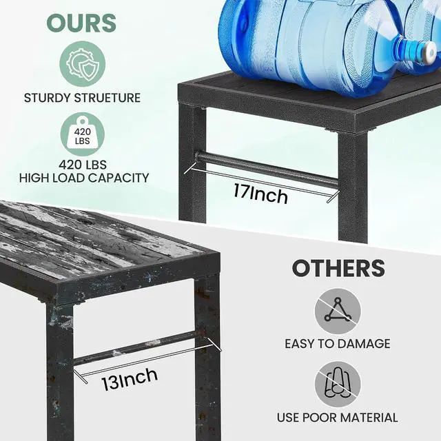 Alt view image 5 of 7 - Murago Outdoor Bar Table, Bar Height Outdoor Pub Table, 53 inch Long, Black | Extra Wide, Ideal for Patio, Hot Tub, Dining, Balcony, Poolside, Weatherproof & Rustproof, Built In Bottle Opener