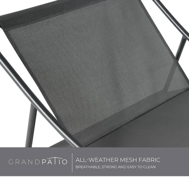 Alt view image 6 of 7 - Grand patio Rocking Chair with Cushion for Indoor and Outdoor, Dark Grey | Metal Patio Lounge Rocking Chair with Thick Cushion, Comfy Modern Rocker for Living Room Porch Backyard